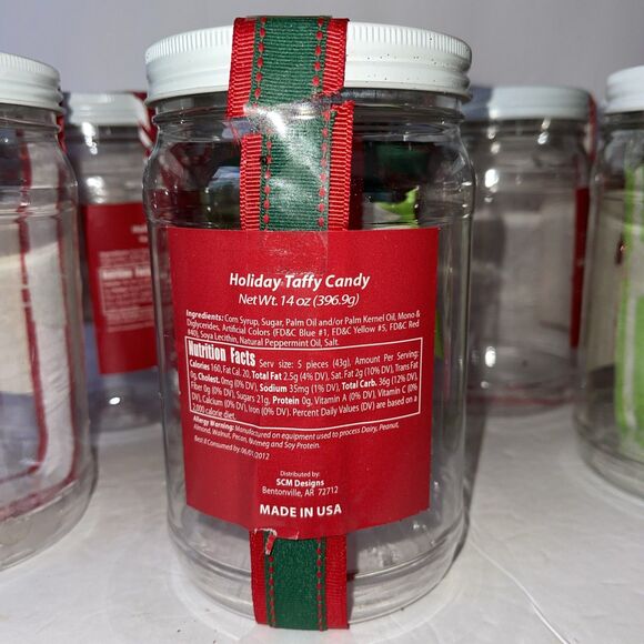 Christmas Decorated Jars Empty Ready To Fill (7) Included Quart Size See Photos - Picture 5 of 16